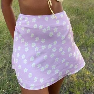 Princess Polly Pastel Floral A-Line Skirt